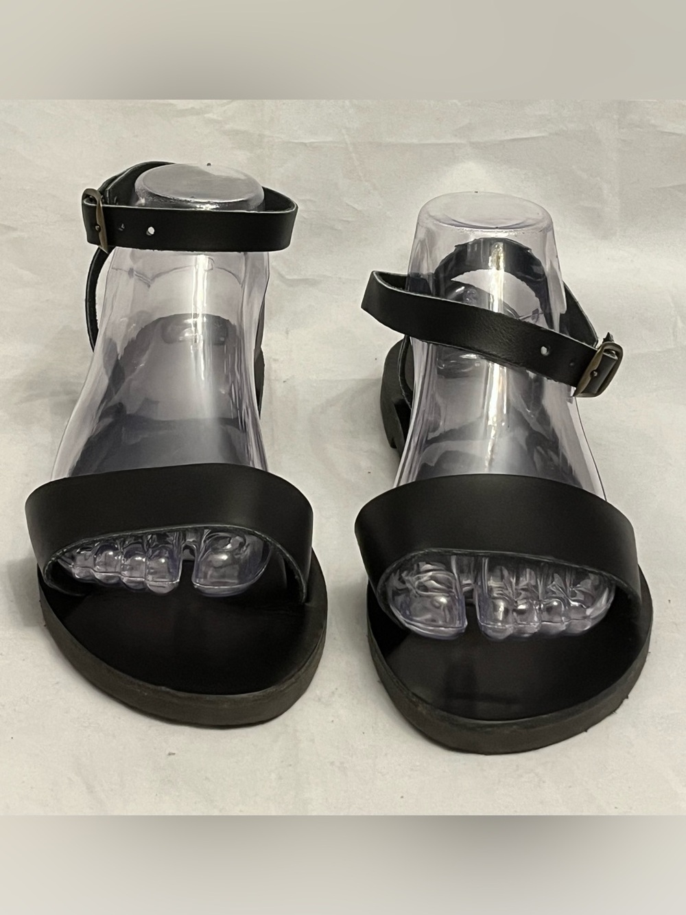 Women’s Nikola Greek Handmade Black Ankle-Strap Sandals 8.5